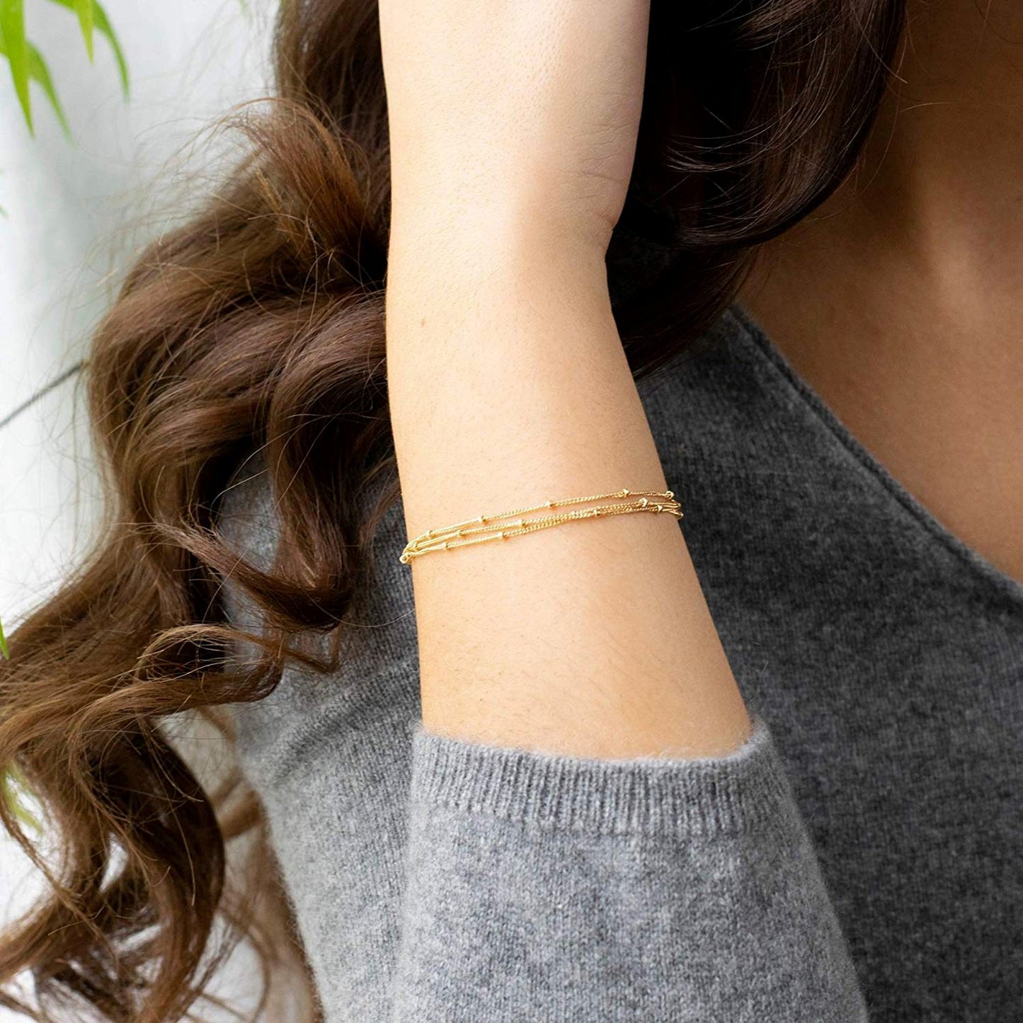 Trio Fine Chain Bracelets