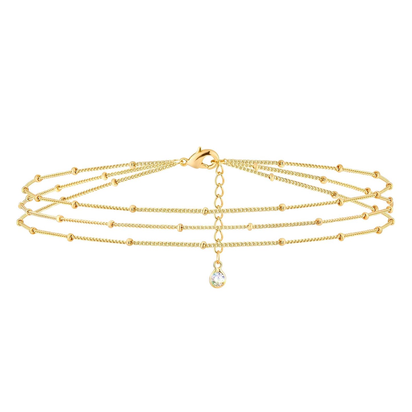 Trio Fine Chain Bracelets