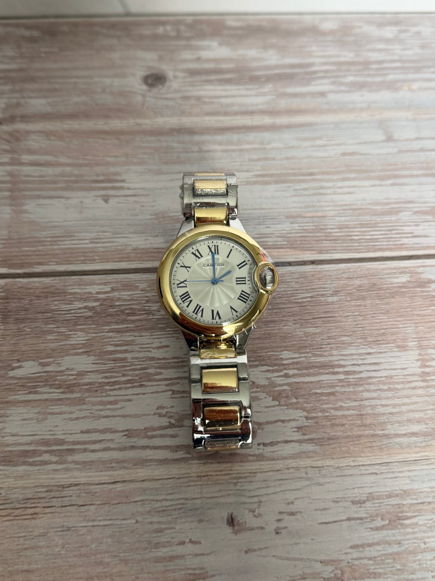 Cartier Style Two-Tone Watch