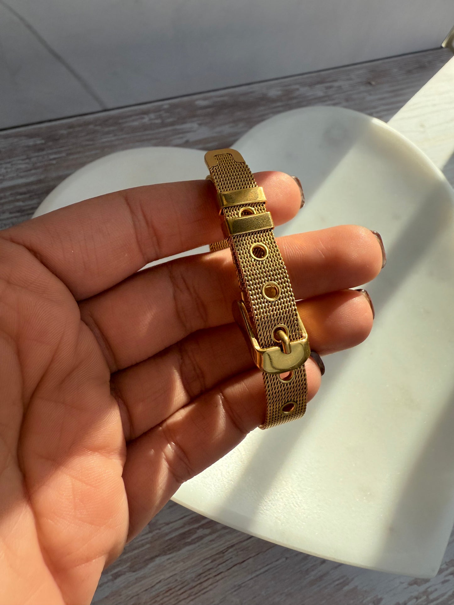 Buckle Mesh Bracelet