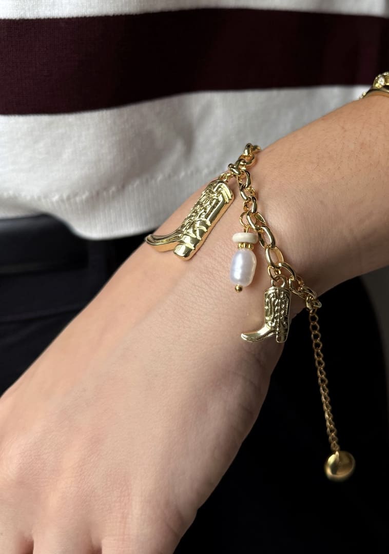 Western Boots Bracelet