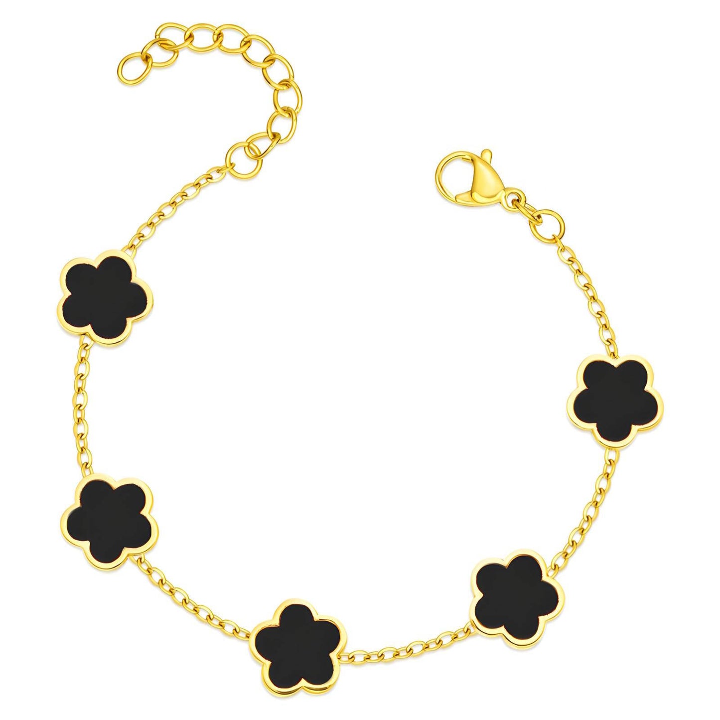 Trebol Black Bracelet