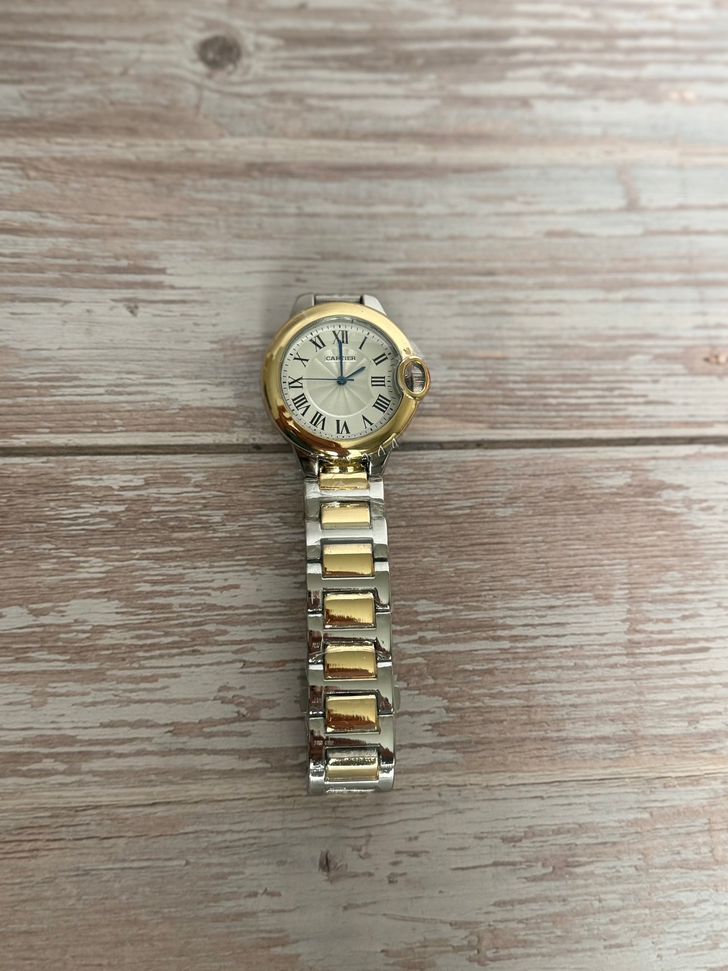 Cartier Style Two-Tone Watch