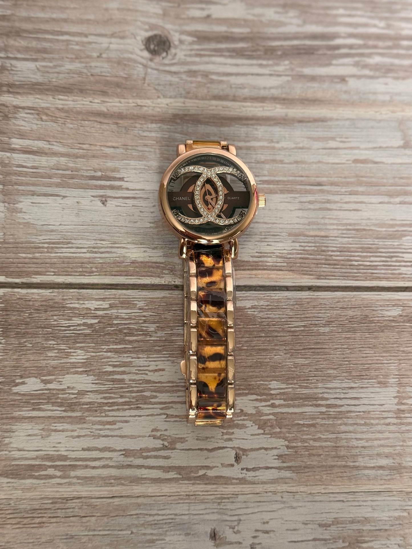 Chanel Style Rose Gold Watch