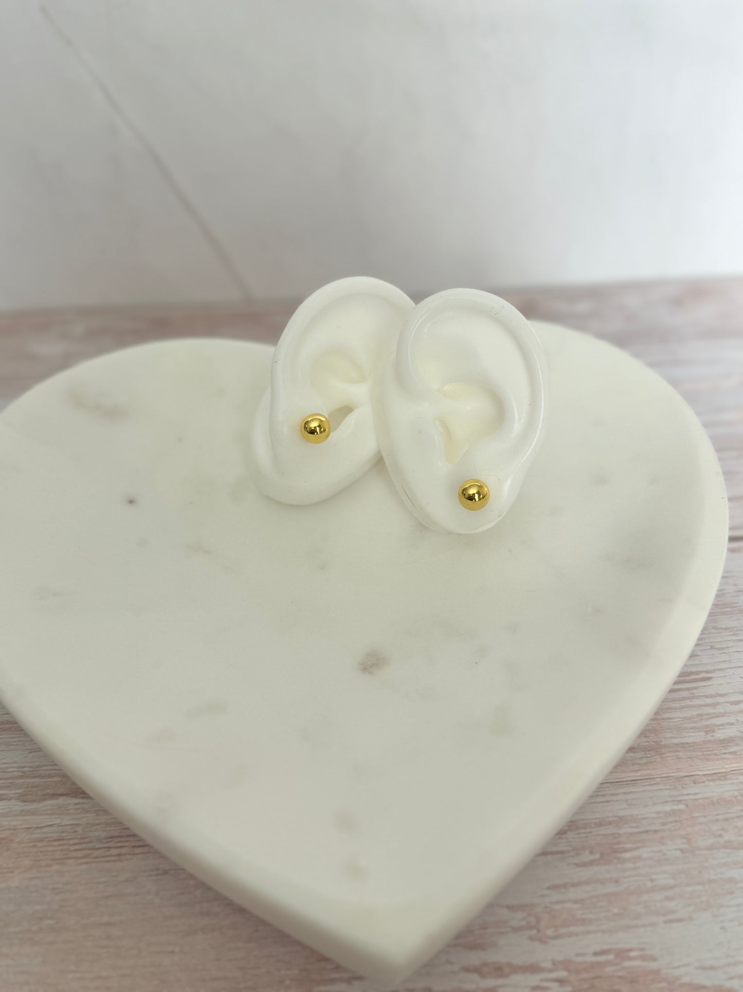 Golden Stud Earrings