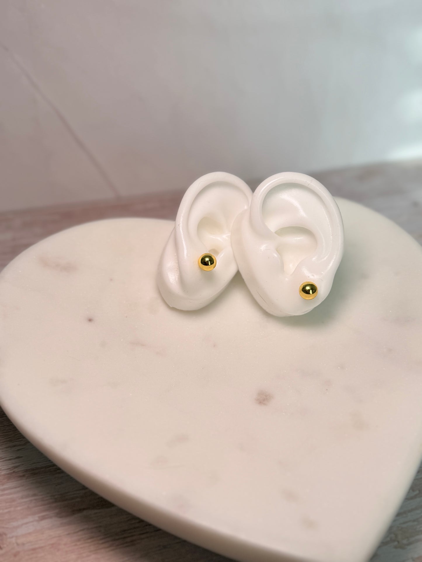 Golden Stud Earrings