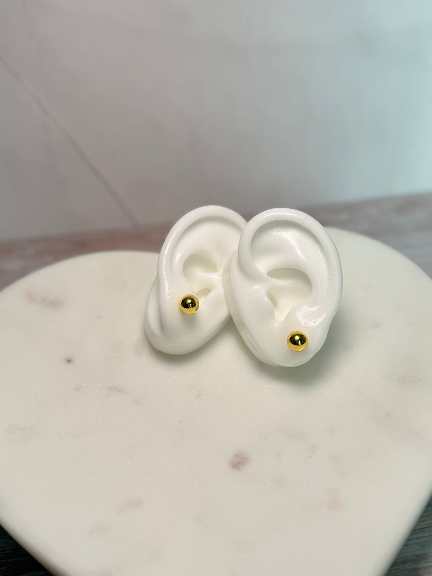 Golden Stud Earrings
