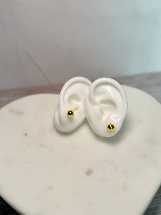 Golden Stud Earrings
