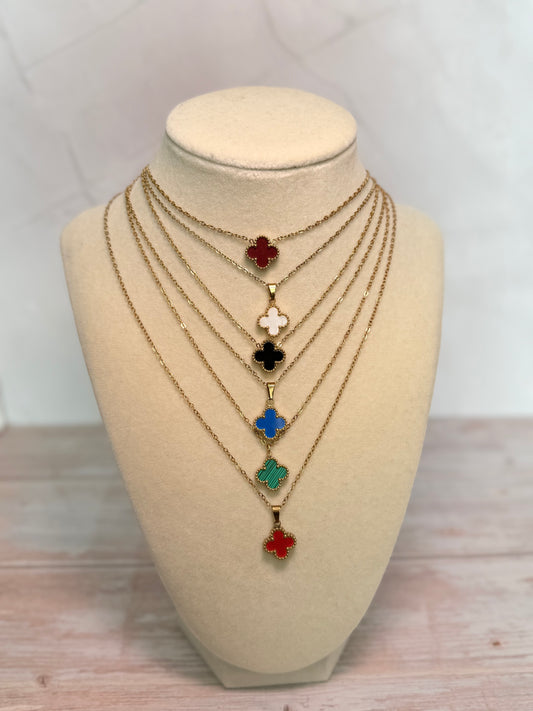 Clover Necklace & Earrings Set