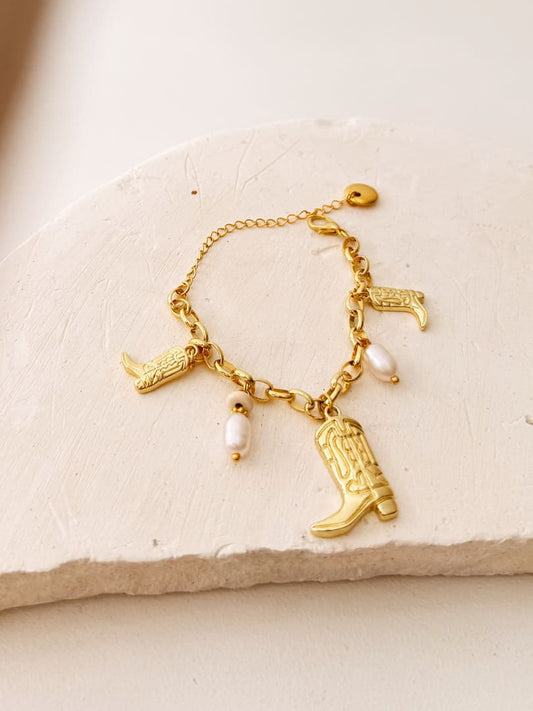 Western Boots Bracelet